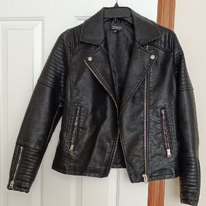 Topshop Black Biker Jacket